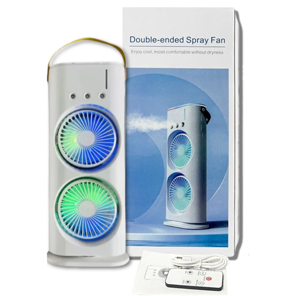 Double ventilateur pulvérisateur portable, rechargeable USB®