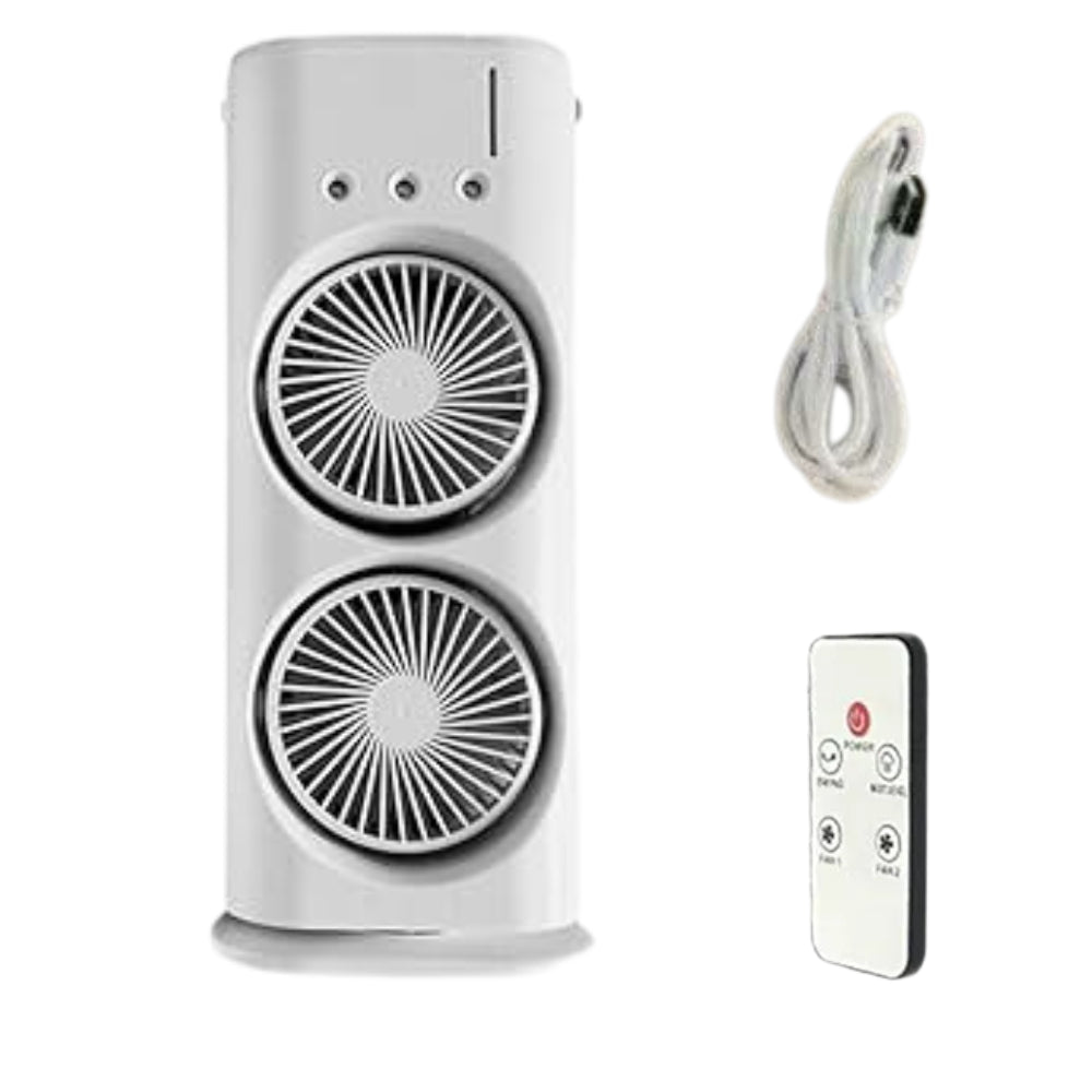 Double ventilateur pulvérisateur portable, rechargeable USB®